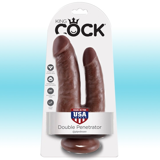 Фаллос King Cock Double Penetrator, Pipedream