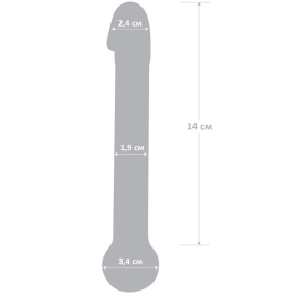 Фаллос из стекла Glas 7″ Realistic Head